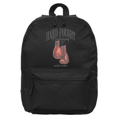 Brandon Hard Fought Hallelujah Praise Jesus Lake Merch 16 in Basic Backpack