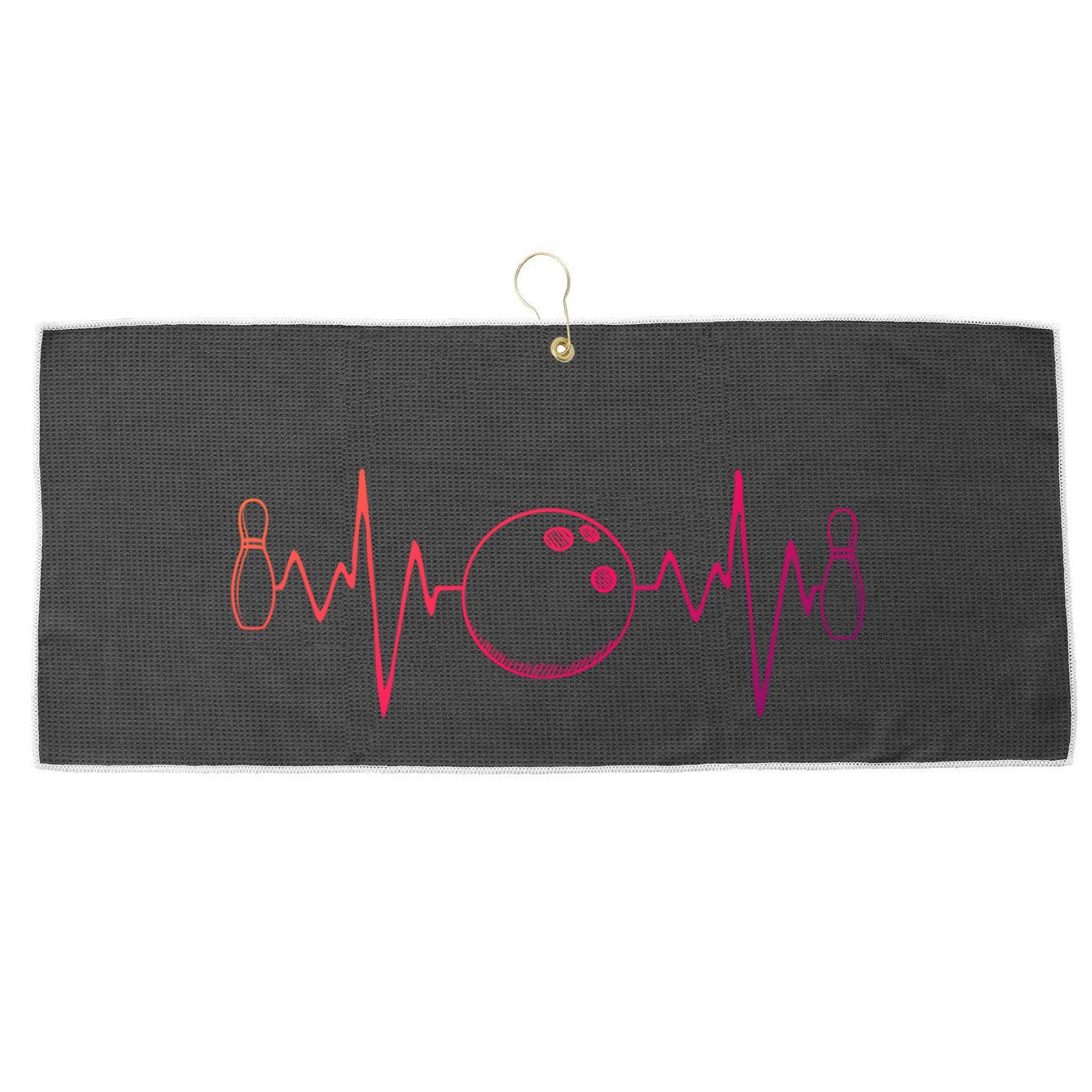Bowling Heartbeagift Funny Bowling Bowling Meaningful Funny Gift League Gift Large Microfiber Waffle Golf Towel