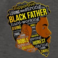 Best Happy Father’s Day Black Father King Afro African Man Vector Backpack