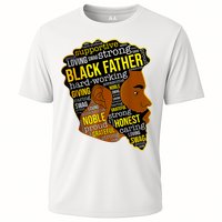 Best Happy Father’s Day Black Father King Afro African Man Cooling Performance Crew T-Shirt