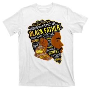 Best Happy Father’s Day Black Father King Afro African Man T-Shirt