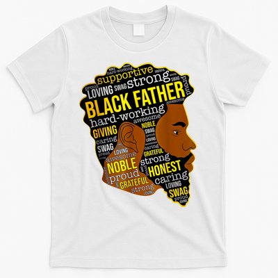 Best Happy Father’s Day Black Father King Afro African Man T-Shirt