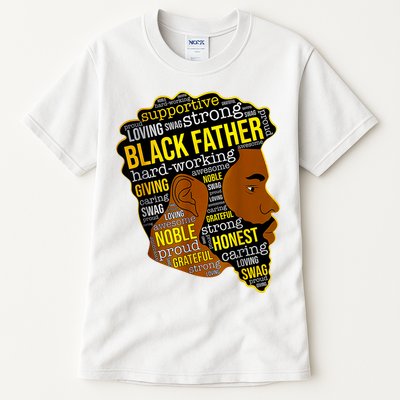 Best Happy Father’s Day Black Father King Afro African Man Tall T-Shirt