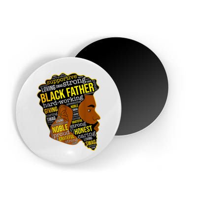 Best Happy Father’s Day Black Father King Afro African Man Magnet