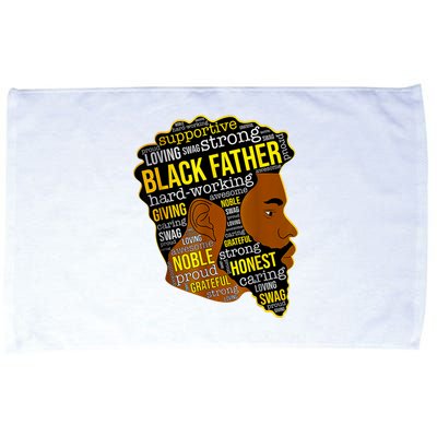 Best Happy Father’s Day Black Father King Afro African Man Microfiber Hand Towel