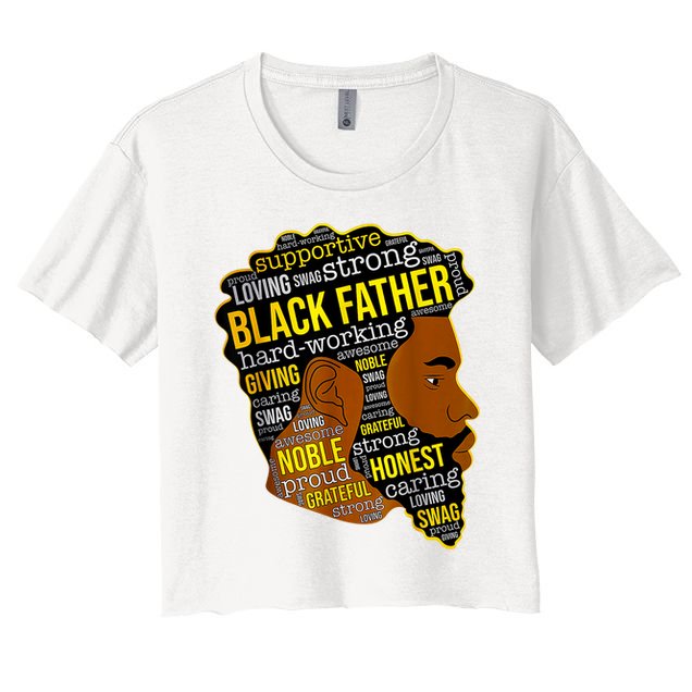 Best Happy Father’s Day Black Father King Afro African Man Crop Top