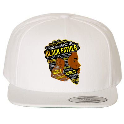 Best Happy Father’s Day Black Father King Afro African Man Wool Snapback Cap