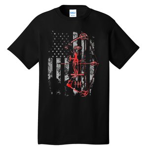 Bow Hunting Flag Archery Tall T-Shirt