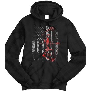 Bow Hunting Flag Archery Tie Dye Hoodie