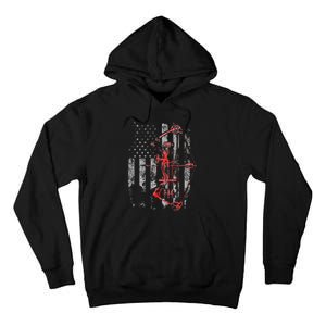 Bow Hunting Flag Archery Tall Hoodie