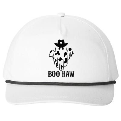 Boo Haw Funny Halloween Costume Ghost Western Spooky Season Snapback Five-Panel Rope Hat