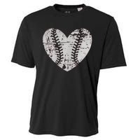 Baseball Heart Father Day Cute Mom Dad Men Women Softball Cooling Performance Crew T-Shirt