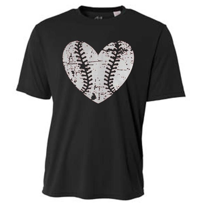 Baseball Heart Father Day Cute Mom Dad Men Women Softball Cooling Performance Crew T-Shirt