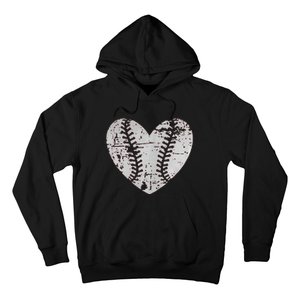 Baseball Heart Father Day Cute Mom Dad Men Women Softball Hoodie