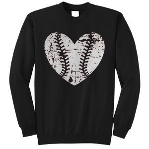 Baseball Heart Father Day Cute Mom Dad Men Women Softball Sweatshirt