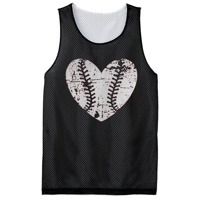 Baseball Heart Father Day Cute Mom Dad Men Women Softball Mesh Reversible Basketball Jersey Tank