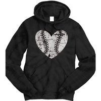 Baseball Heart Father Day Cute Mom Dad Men Women Softball Tie Dye Hoodie