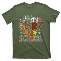 Bleached Happy First Day Of School Teacher Leopard Stundent T-Shirt