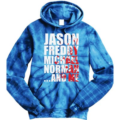 Bloody Halloween Famous Serial Slasher Killer Tie Dye Hoodie