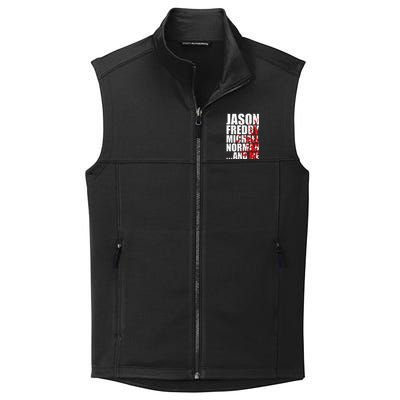 Bloody Halloween Famous Serial Slasher Killer Collective Smooth Fleece Vest