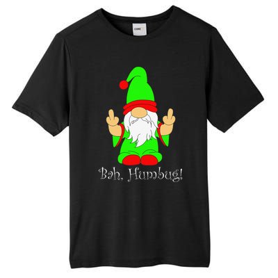 Bah Humbug Funny Grumpy Christmas Scrooge Gnome Tall Fusion ChromaSoft Performance T-Shirt