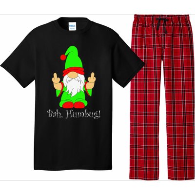 Bah Humbug Funny Grumpy Christmas Scrooge Gnome Pajama Set