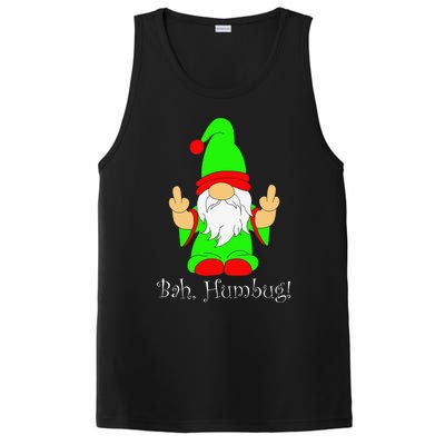 Bah Humbug Funny Grumpy Christmas Scrooge Gnome PosiCharge Competitor Tank