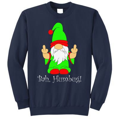 Bah Humbug Funny Grumpy Christmas Scrooge Gnome Sweatshirt