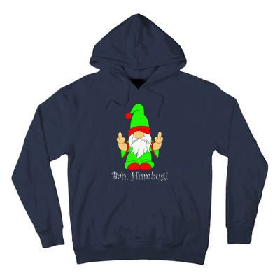 Bah Humbug Funny Grumpy Christmas Scrooge Gnome Tall Hoodie