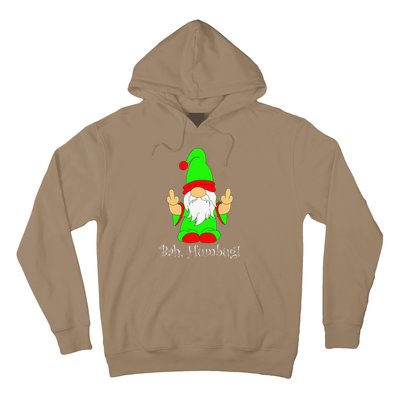 Bah Humbug Funny Grumpy Christmas Scrooge Gnome Hoodie