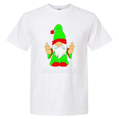 Bah Humbug Funny Grumpy Christmas Scrooge Gnome Garment-Dyed Heavyweight T-Shirt