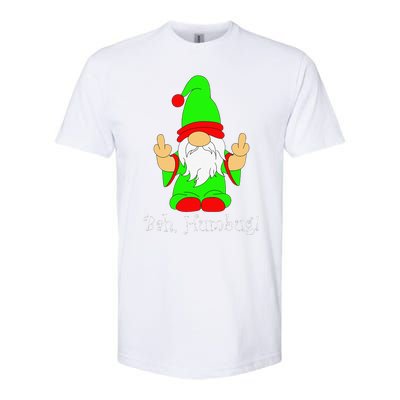 Bah Humbug Funny Grumpy Christmas Scrooge Gnome Softstyle® CVC T-Shirt