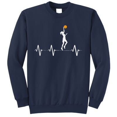 Basketball Heartbeat For Women And Girl Sweatshirt