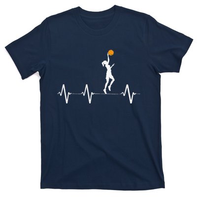 Basketball Heartbeat For Women And Girl T-Shirt