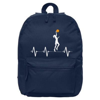 Basketball Heartbeat For Women And Girl 16 in Basic Backpack