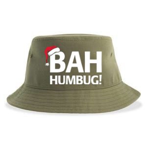 Bah Humbug Funny Santa Christmas Scrooge Sustainable Bucket Hat