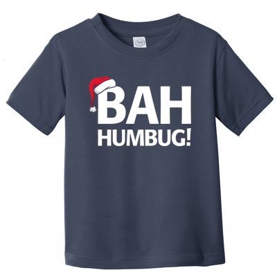 Bah Humbug Funny Santa Christmas Scrooge Toddler T-Shirt