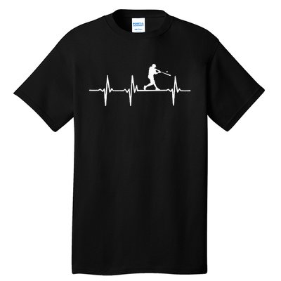 Baseball Heartbeat For Baseball Players And Fans Tall T-Shirt