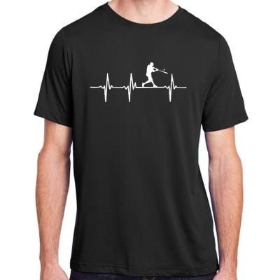 Baseball Heartbeat For Baseball Players And Fans Adult ChromaSoft Performance T-Shirt