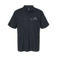 Baseball Heartbeat For Baseball Players And Fans Softstyle Adult Sport Polo