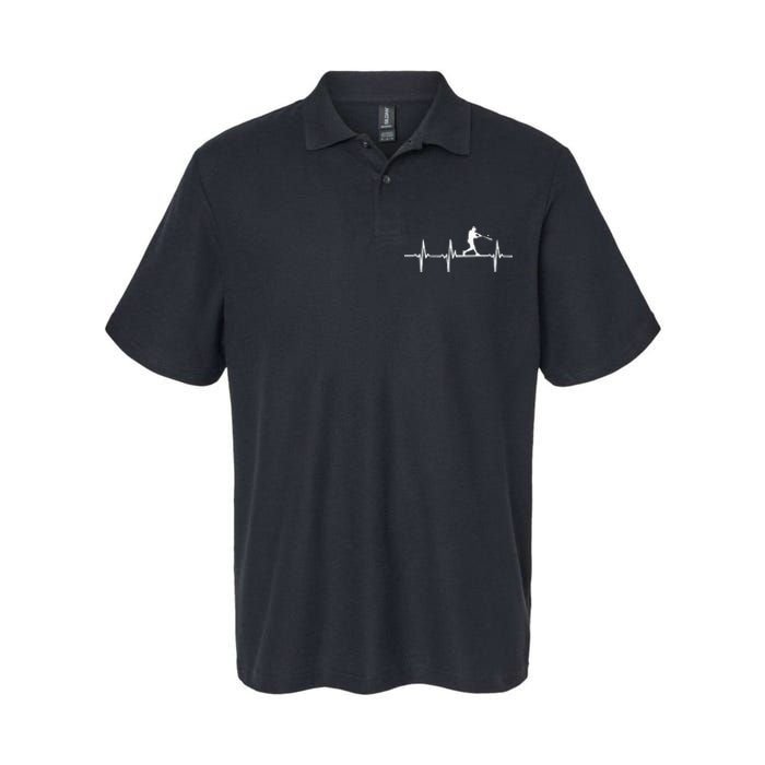 Baseball Heartbeat For Baseball Players And Fans Softstyle Adult Sport Polo