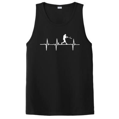 Baseball Heartbeat For Baseball Players And Fans PosiCharge Competitor Tank