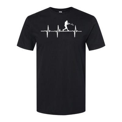 Baseball Heartbeat For Baseball Players And Fans Softstyle CVC T-Shirt