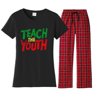 Black History for  Educated Strong Black Queen Women's Flannel Pajama Set