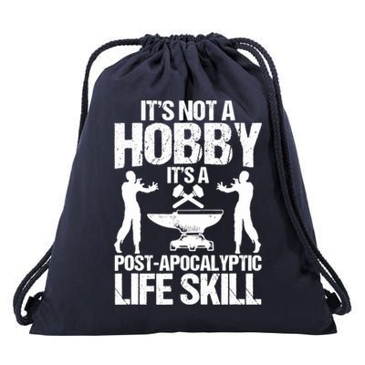 Blacksmith Hobby Forge Blacksmithing Drawstring Bag