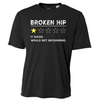 Broken Hip Funny Injury Recovery Get Well Soon Cooling Performance Crew T-Shirt