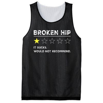 Broken Hip Funny Injury Recovery Get Well Soon Mesh Reversible Basketball Jersey Tank