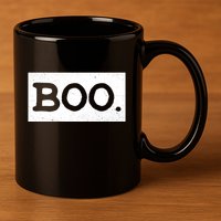 Boo Halloween Festive 11oz C Handle Ceramic Mug