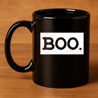 Boo Halloween Festive 11oz C Handle Ceramic Mug