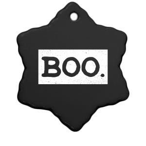 Boo Halloween Festive Ceramic Star Ornament